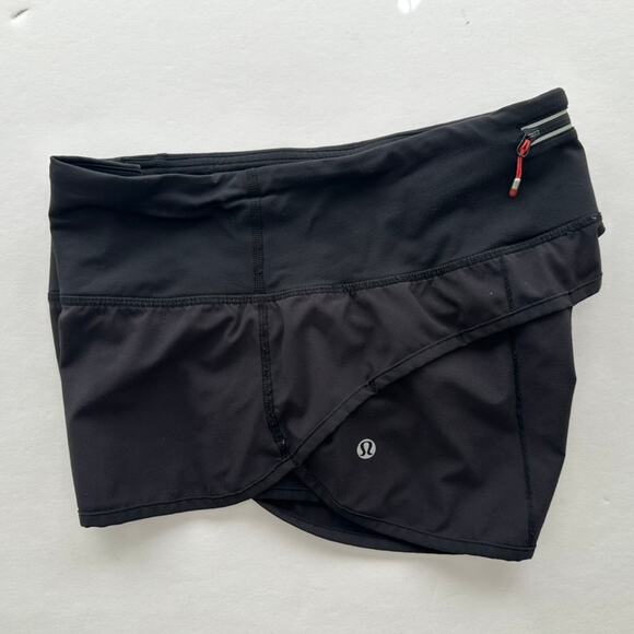 Lululemon Speed Short Black Size 6 Original Fit Block It Pocket Run Gym Crossfit - Picture 7 of 7